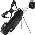 Dragon tiger Origin Stride Stand Bag – Balanced 4-Way Carry Bag for Walking Rounds,Black