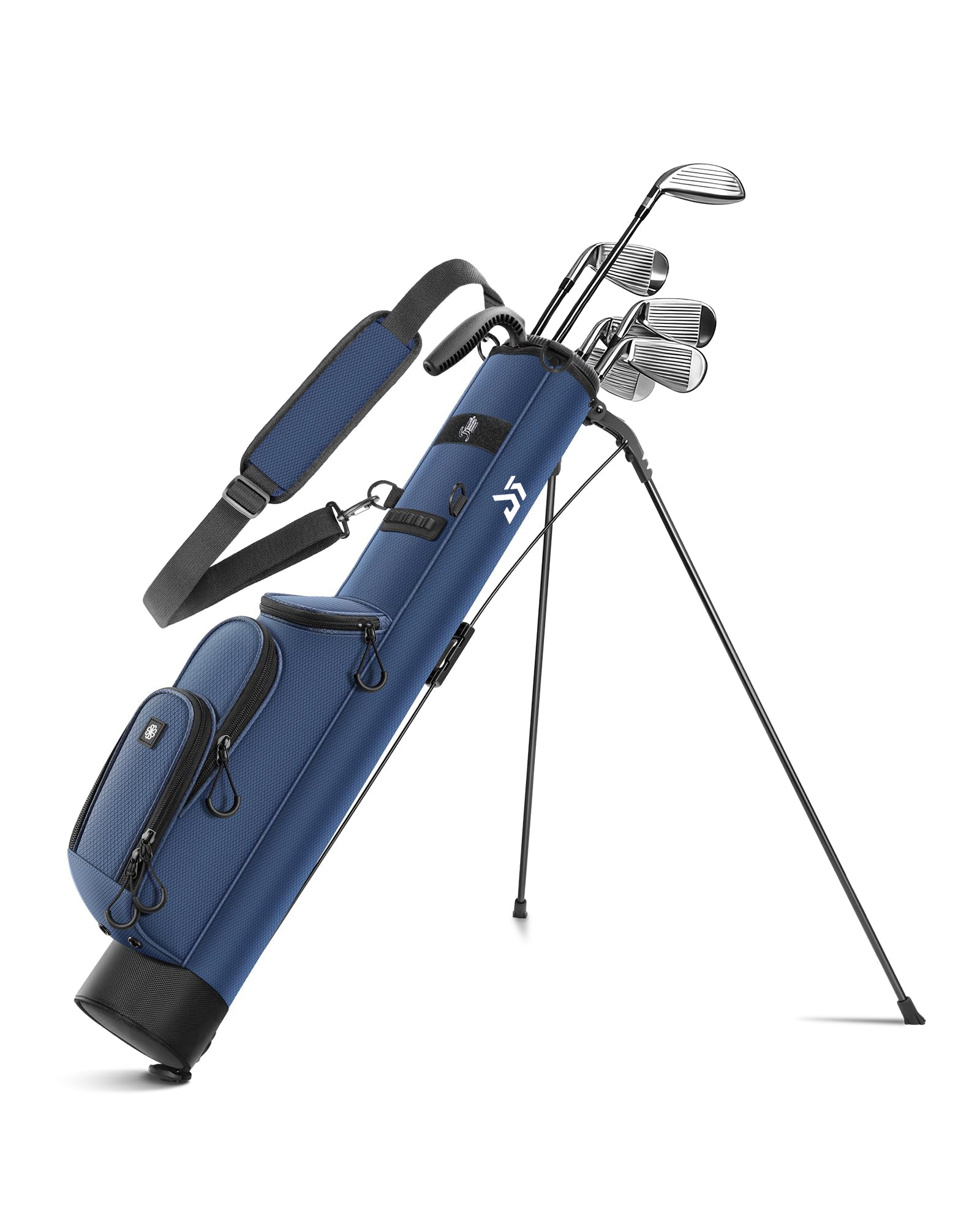 Dragon tiger Origin Mini Sunday Bag – Compact 2-Way Carry Bag for Par 3 & Range Days,Navy