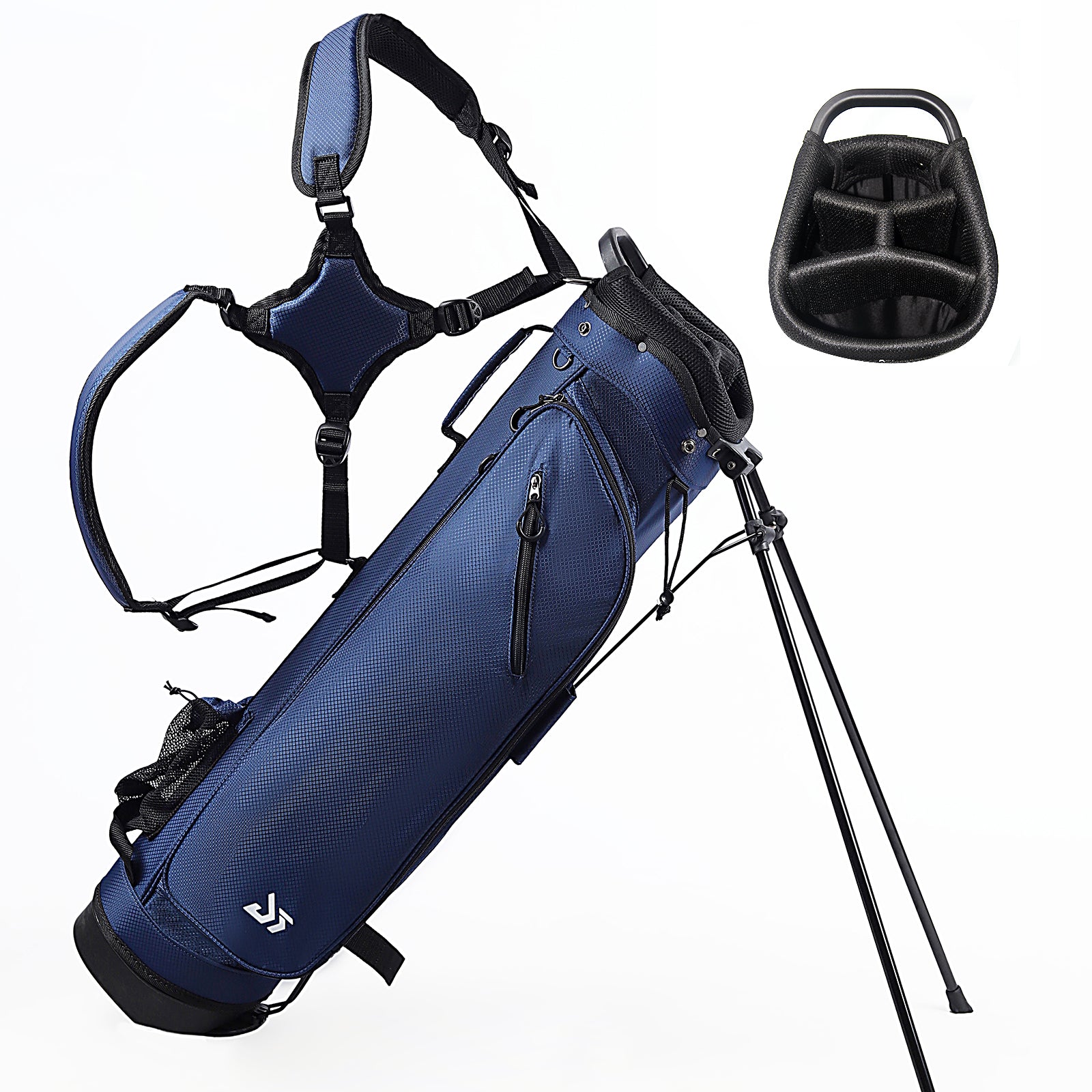 Dragon tiger Origin Stride Stand Bag – Balanced 4-Way Carry Bag for Walking Rounds,Navy