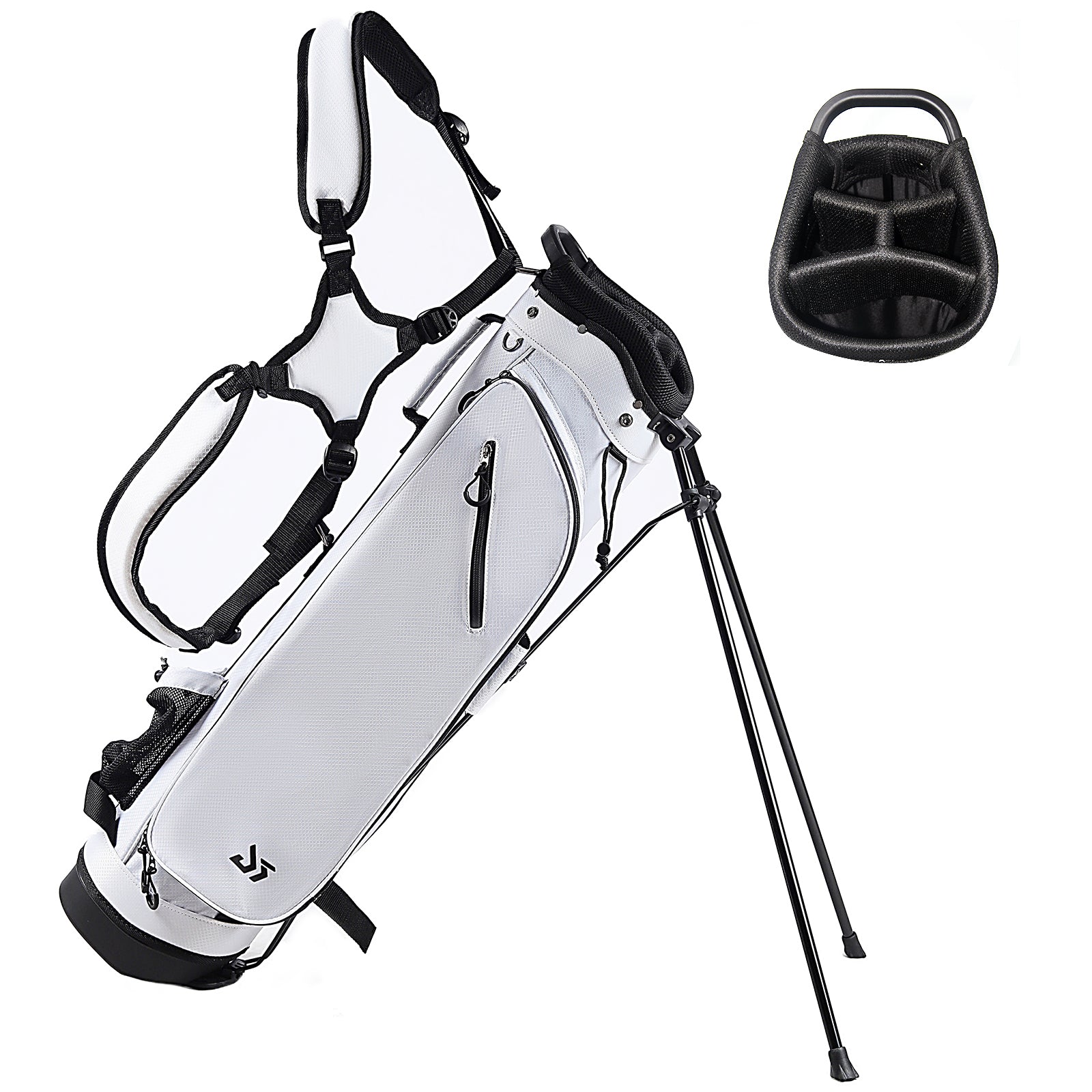 Dragon tiger Origin Stride Stand Bag – Balanced 4-Way Carry Bag for Walking Rounds,Black