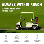 Dragon tiger Magnetic Golf Towel – 23.6"x15.7" Microfiber Waffle Weave with Magnet & Carabiner, Ultra Absorbent for Clubs, Bags & Carts