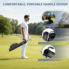 Dragon tiger Origin Mini Sunday Bag – Compact 2-Way Carry Bag for Par 3 & Range Days,Black