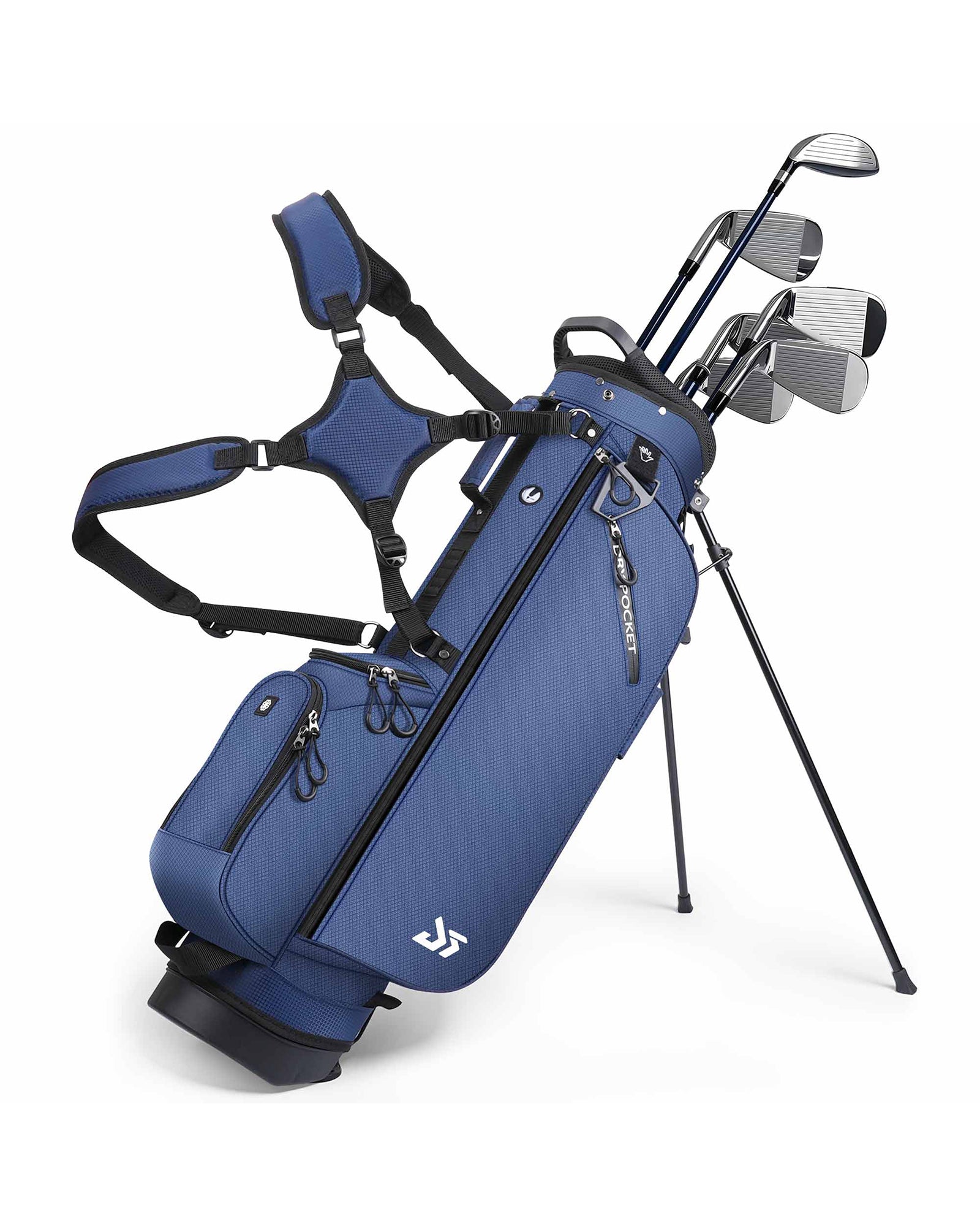 Dragon tiger Origin Stride – A Balanced 4-Way Stand Bag for Walking Golfers,White