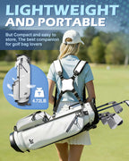 Dragon tiger Origin Stride – A Balanced 4-Way Stand Bag for Walking Golfers,White