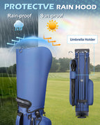 Dragon tiger Origin Stride – A Balanced 4-Way Stand Bag for Walking Golfers,Navy