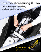 Dragon tiger Origin Travel Golf Bag Cover – Protective Travel Bag for Golf Clubs on the Road,Black