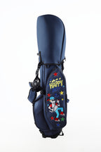 Dark blue bracket bag