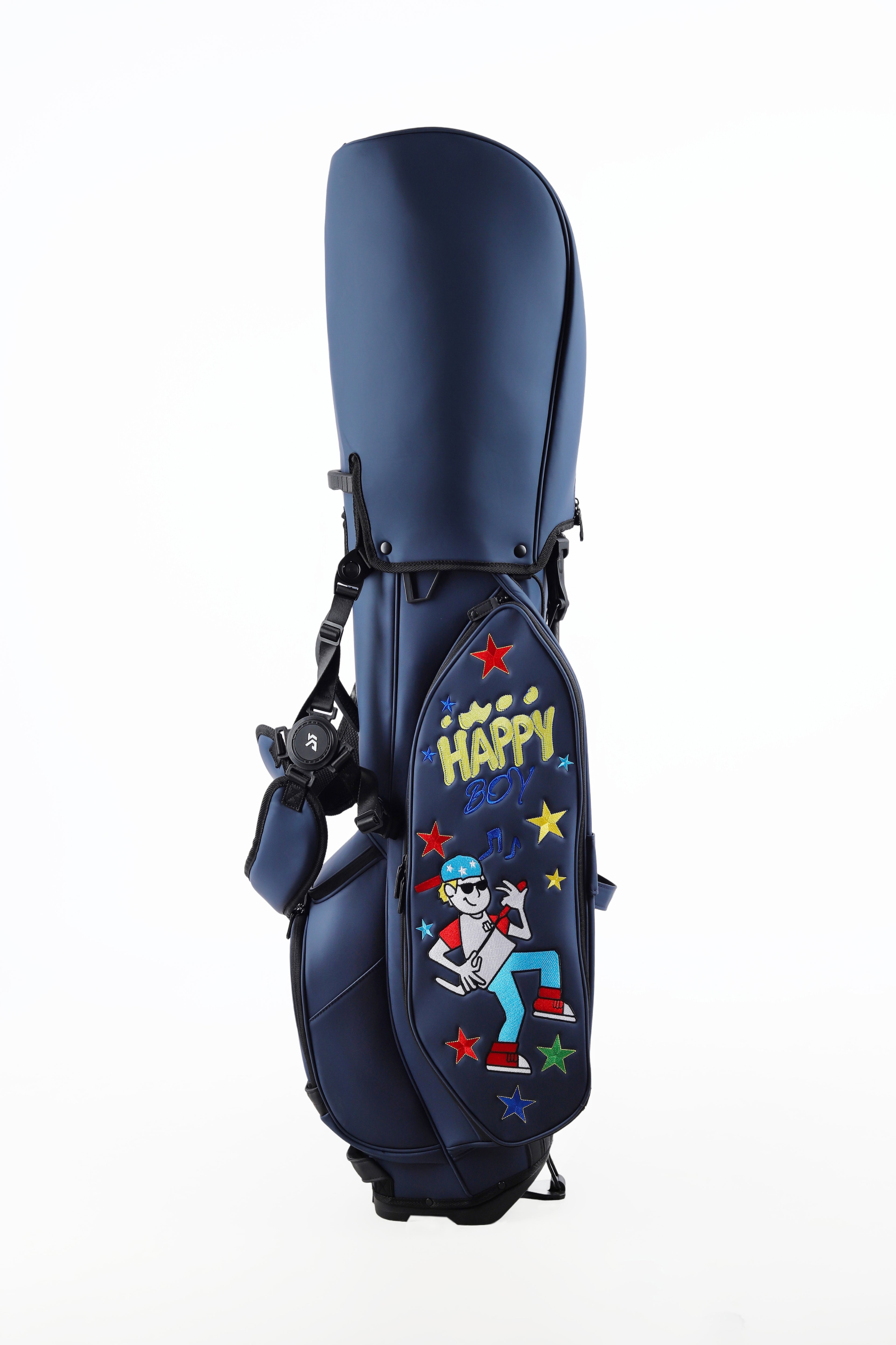 Dark blue bracket bag