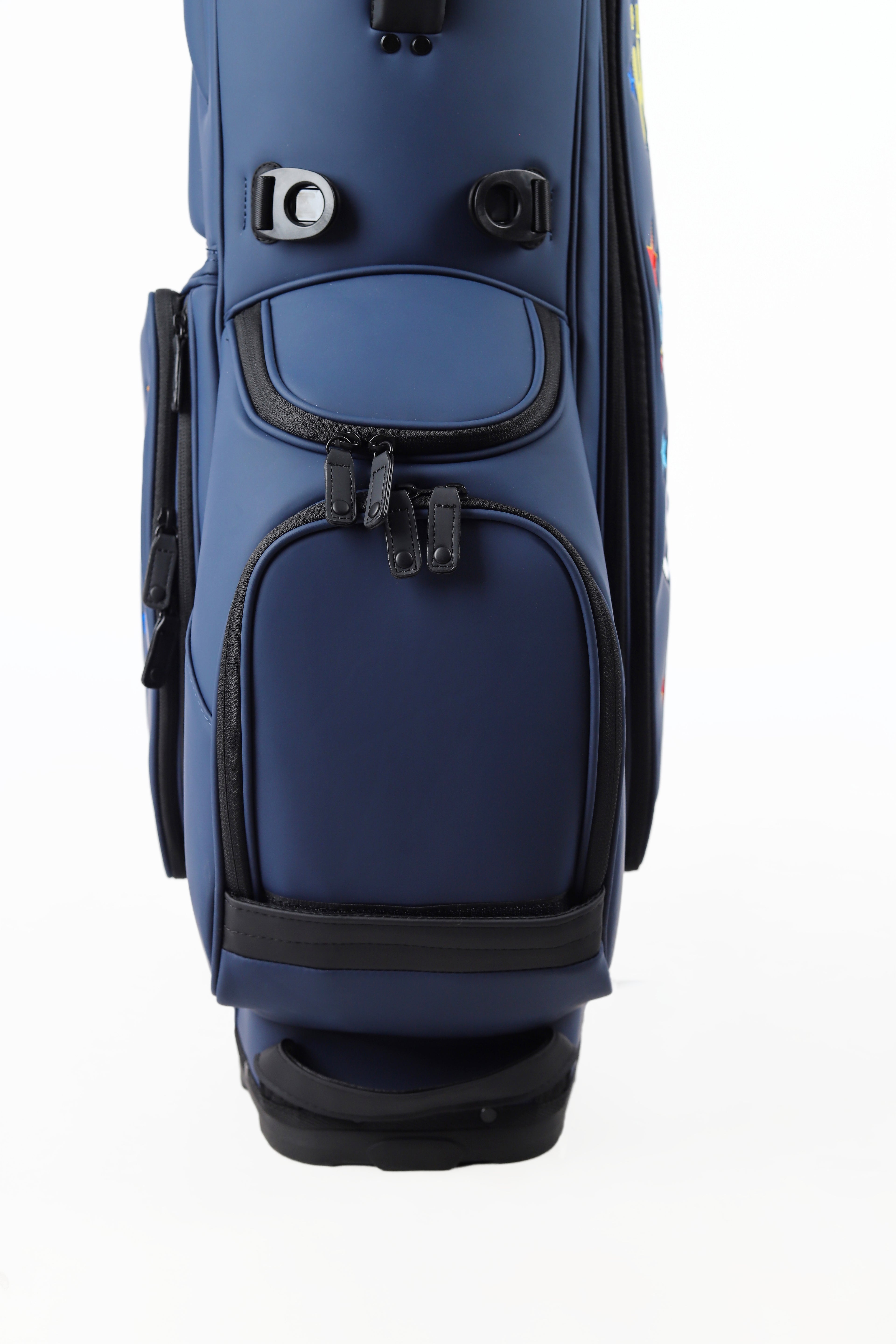 Dark blue bracket bag