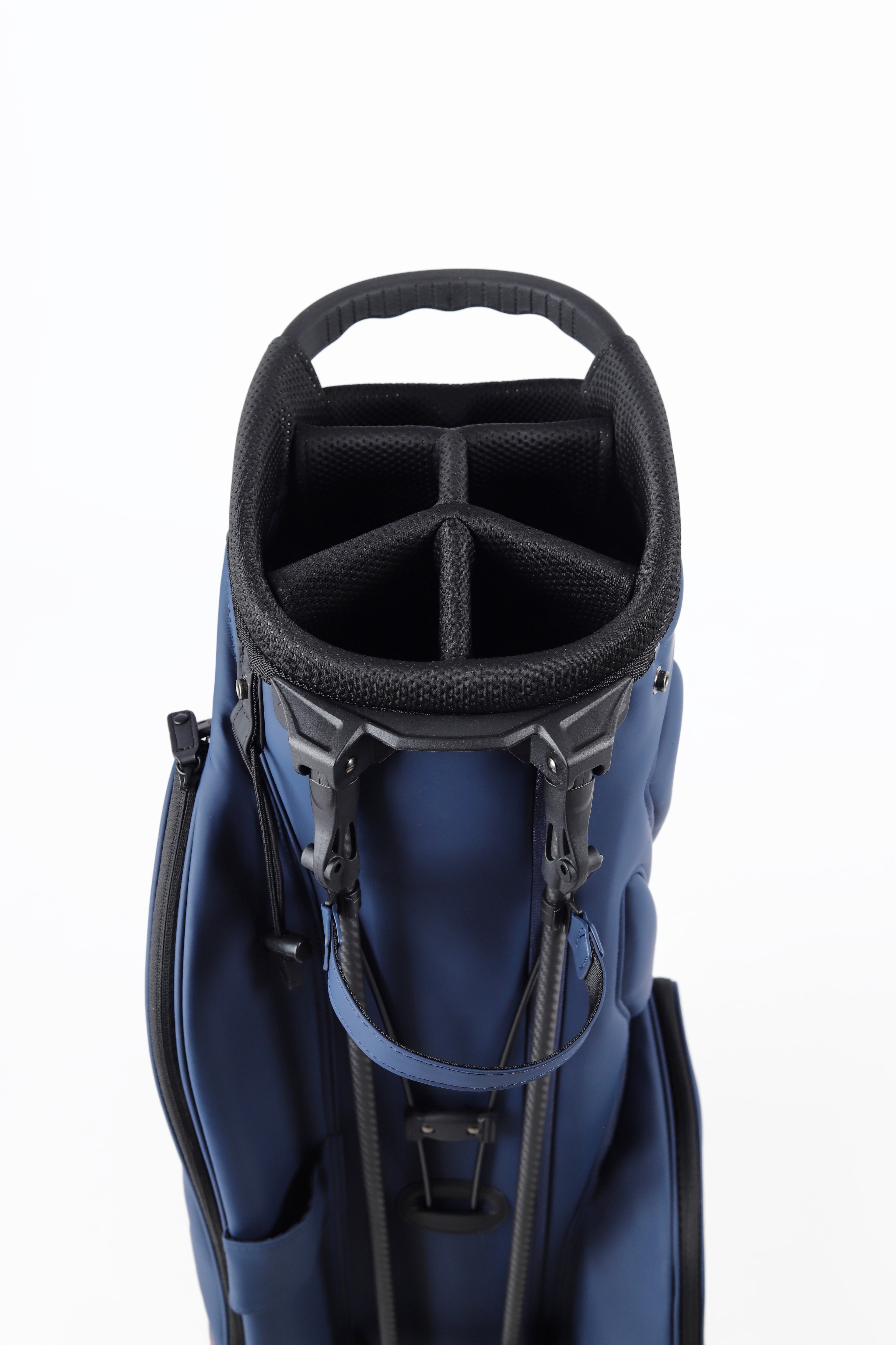 Dark blue bracket bag