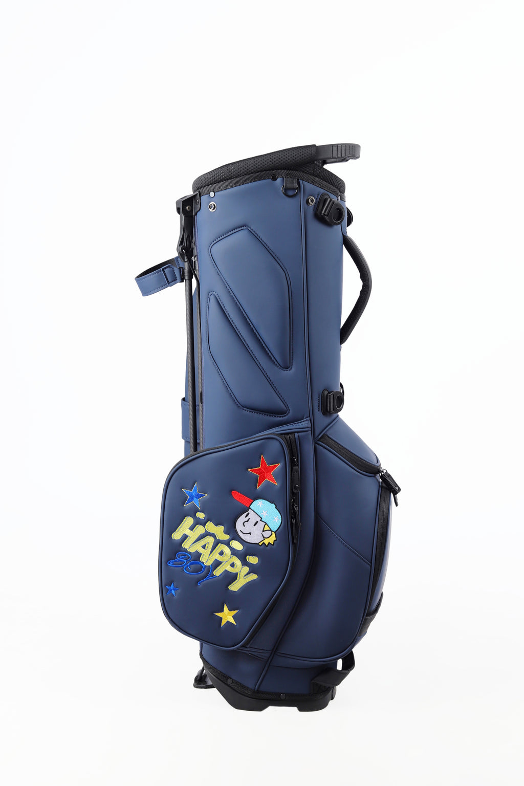 Dark blue bracket bag