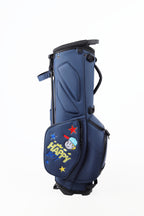 Dark blue bracket bag
