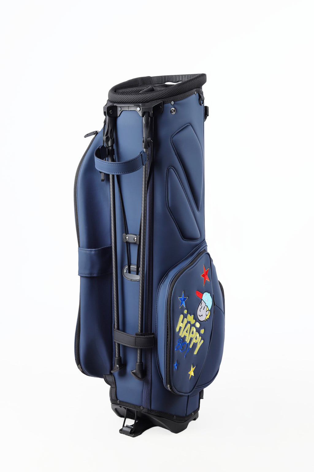 Dark blue bracket bag