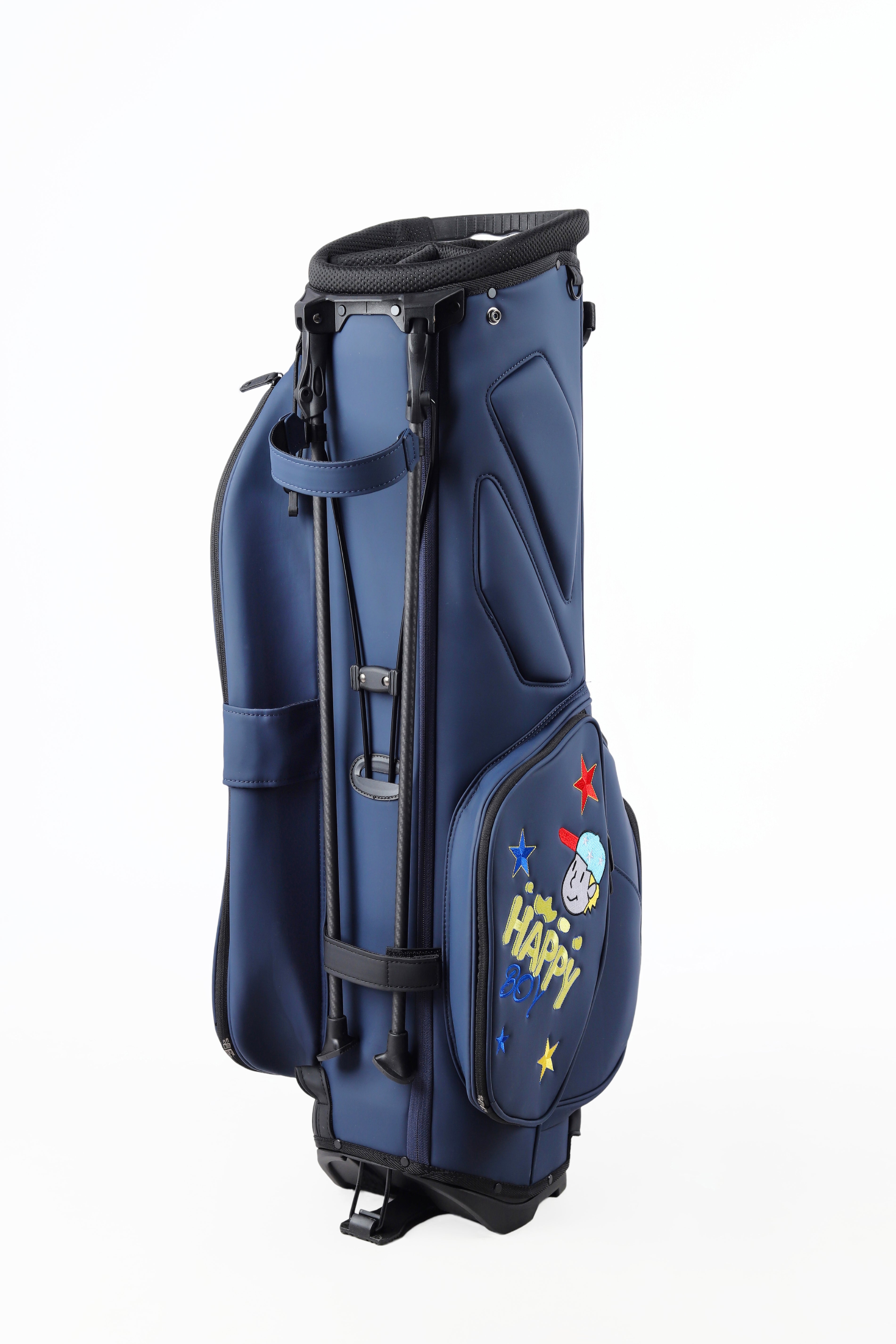 Dark blue bracket bag