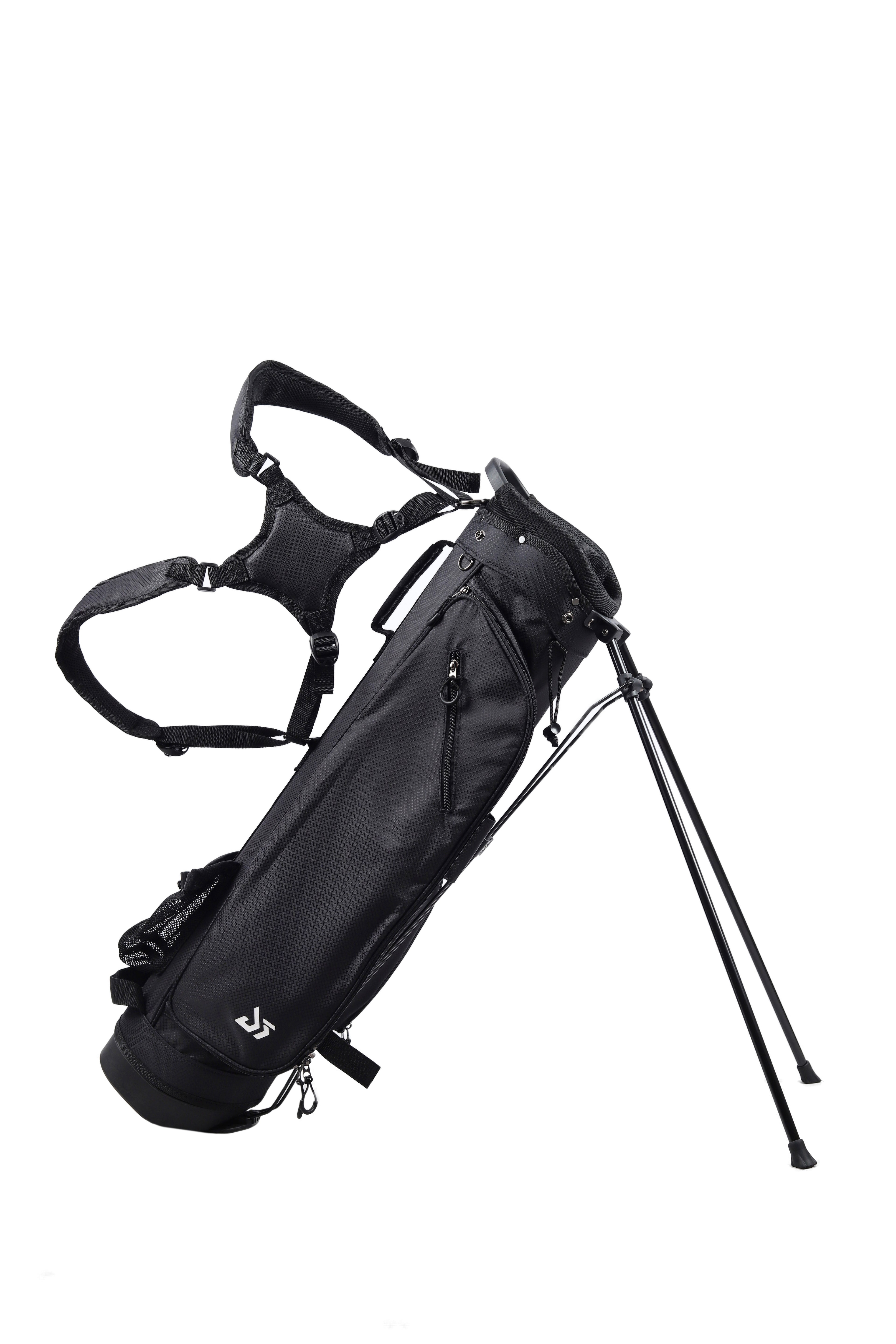 Dragon tiger Origin Stride Stand Bag – Balanced 4-Way Carry Bag for Walking Rounds,Black