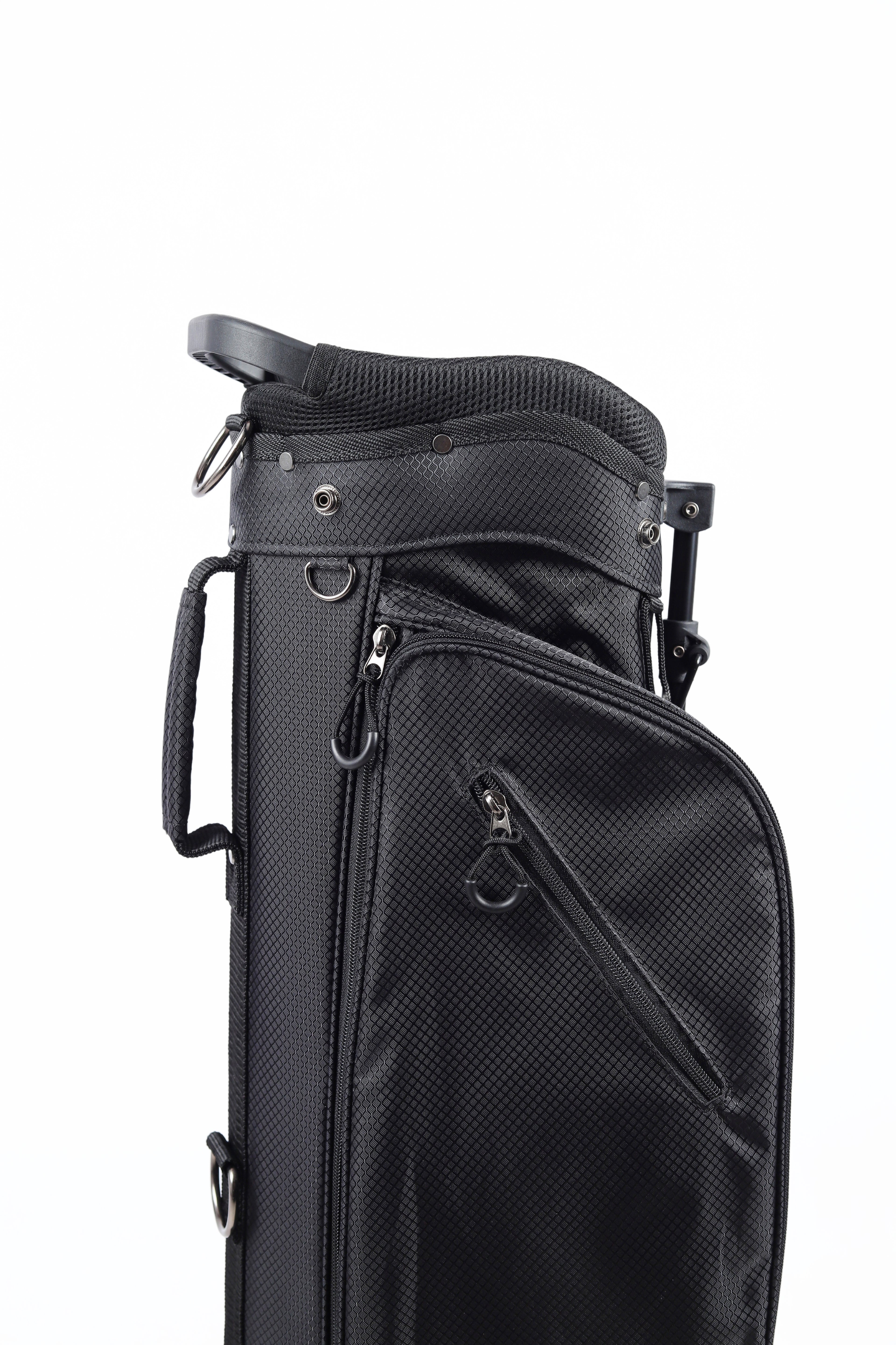 Dragon tiger Origin Stride Stand Bag – Balanced 4-Way Carry Bag for Walking Rounds,Black
